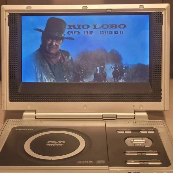 Kawasaki PVS10921 Portable DVD Player 9" LCD Screen TESTED 12V ADAPTER NOT INC. - Picture 5 of 6